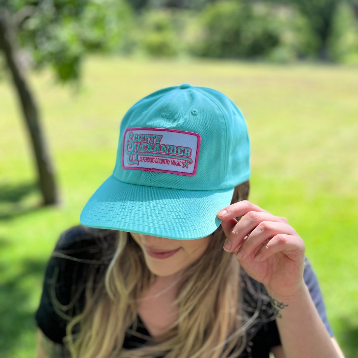 Blue, Pink & White Scotty Alexander "Defending Country Music Hat