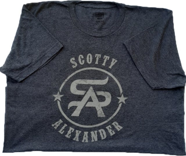 Charcoal Scotty Alexander LOGO Tee