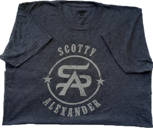 Charcoal Scotty Alexander LOGO Tee