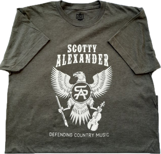 Army Green Scotty Alexander EAGLE Tee
