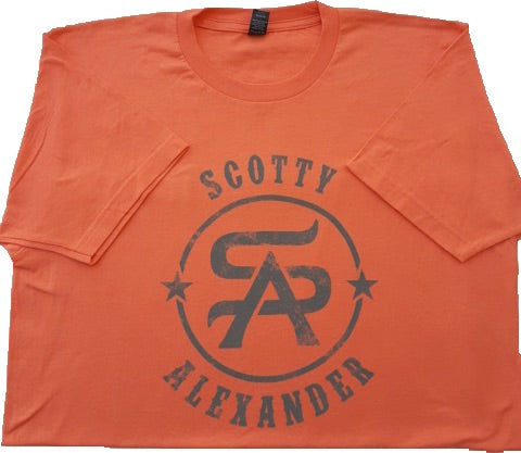 Coral Scotty Alexander LOGO Tee