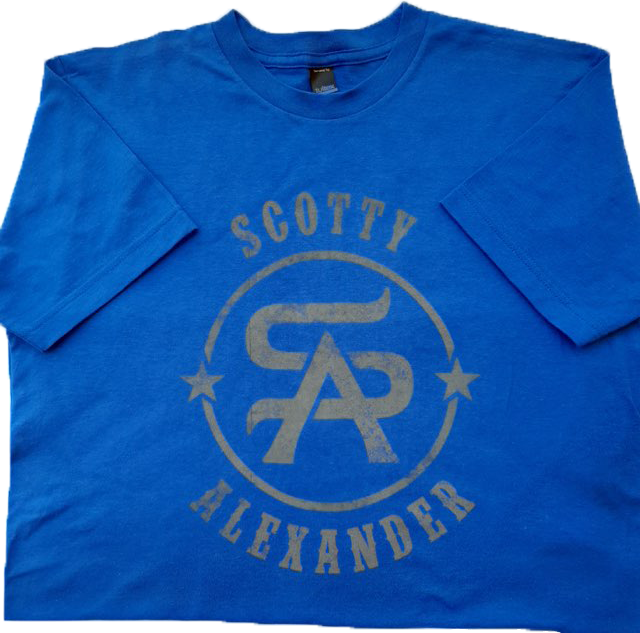 Blue Scotty Alexander LOGO Tee