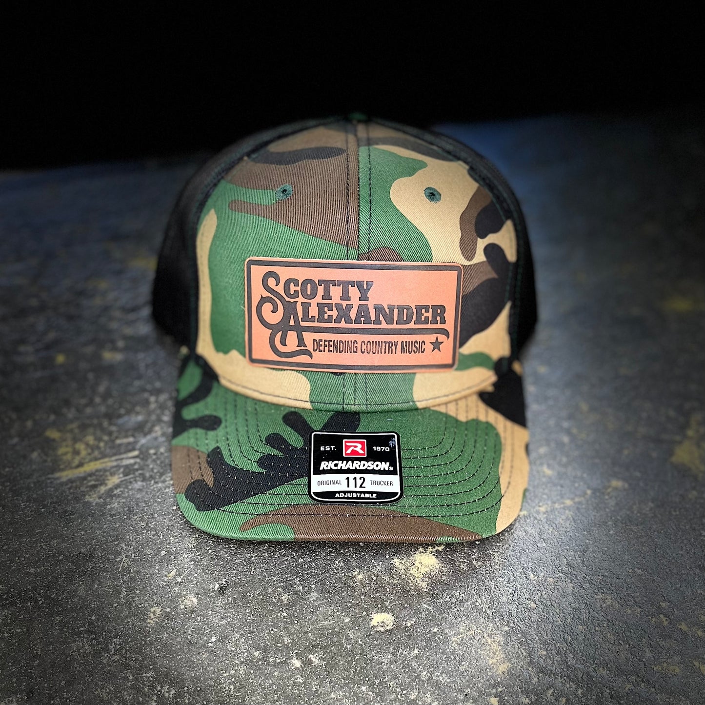 Camo Scotty Alexander "Defending Country Music" Hat
