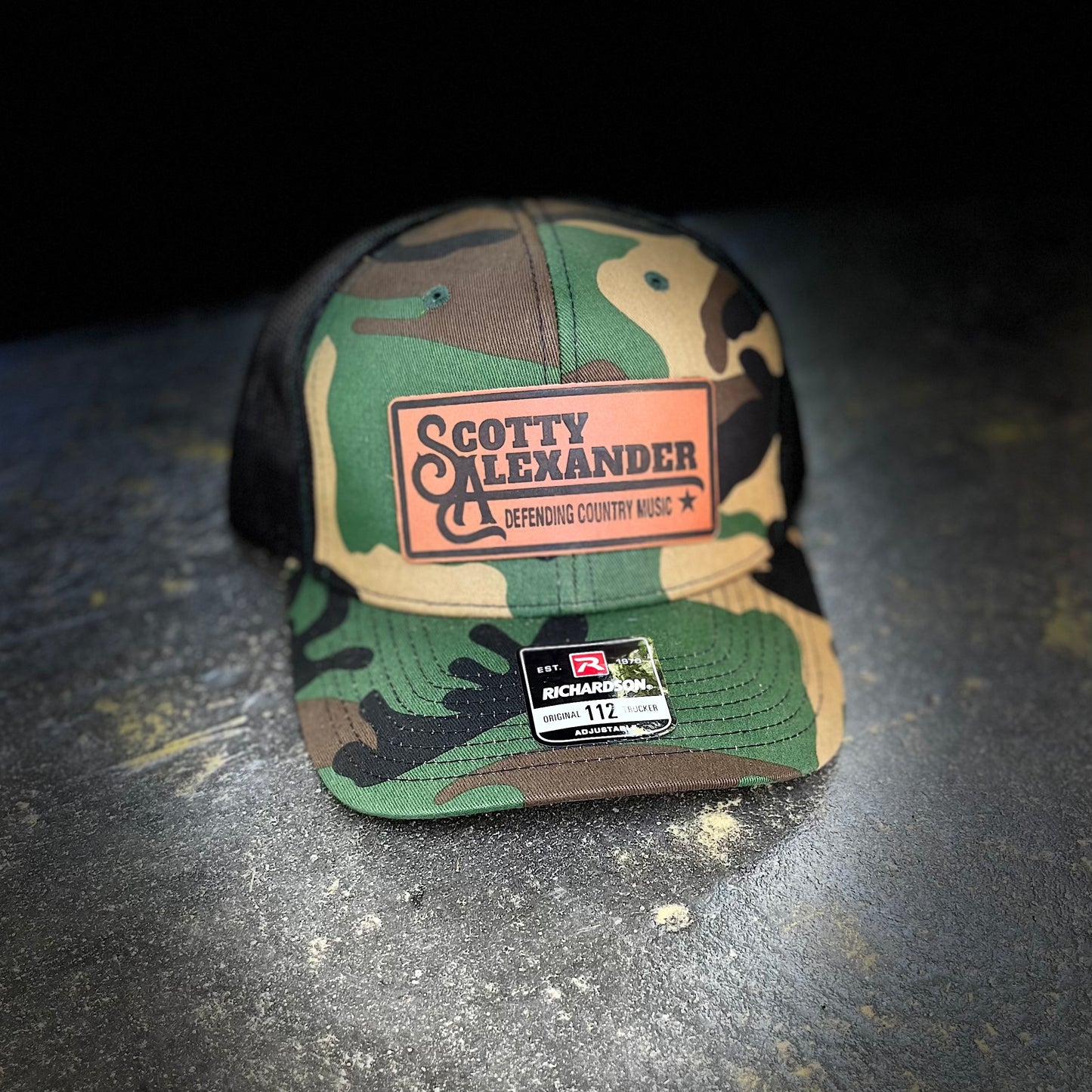 Camo Scotty Alexander "Defending Country Music" Hat